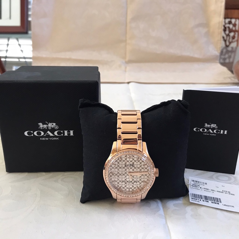 Coach Women Rose Gold Maddy watch